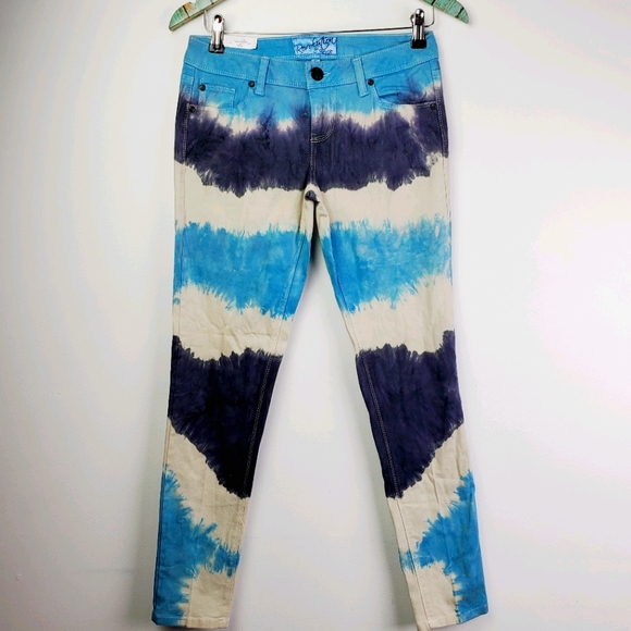 Revolution by Revolt Skinny Tie Dye Pants Sz 5 NWT - Picture 2 of 9